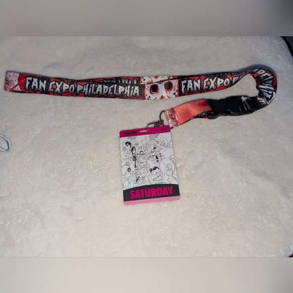 FanExpo Philadelphia 2023 Youth Lanyard and Badge Pre-owned - Picture 2 of 7